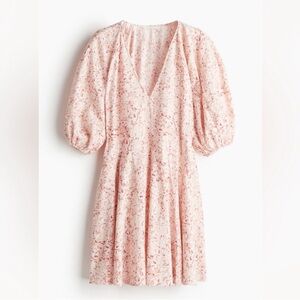 H&M Light Pink Floral Mini Dress